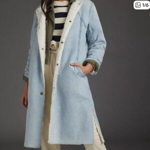 Pilcro Reversible Sherpa Denim
Duster Coat